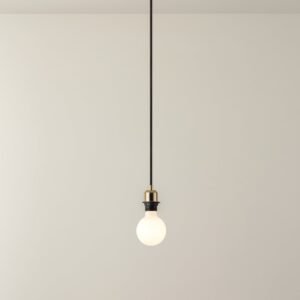 Capel - 1 light brass drop cap lampholder kit