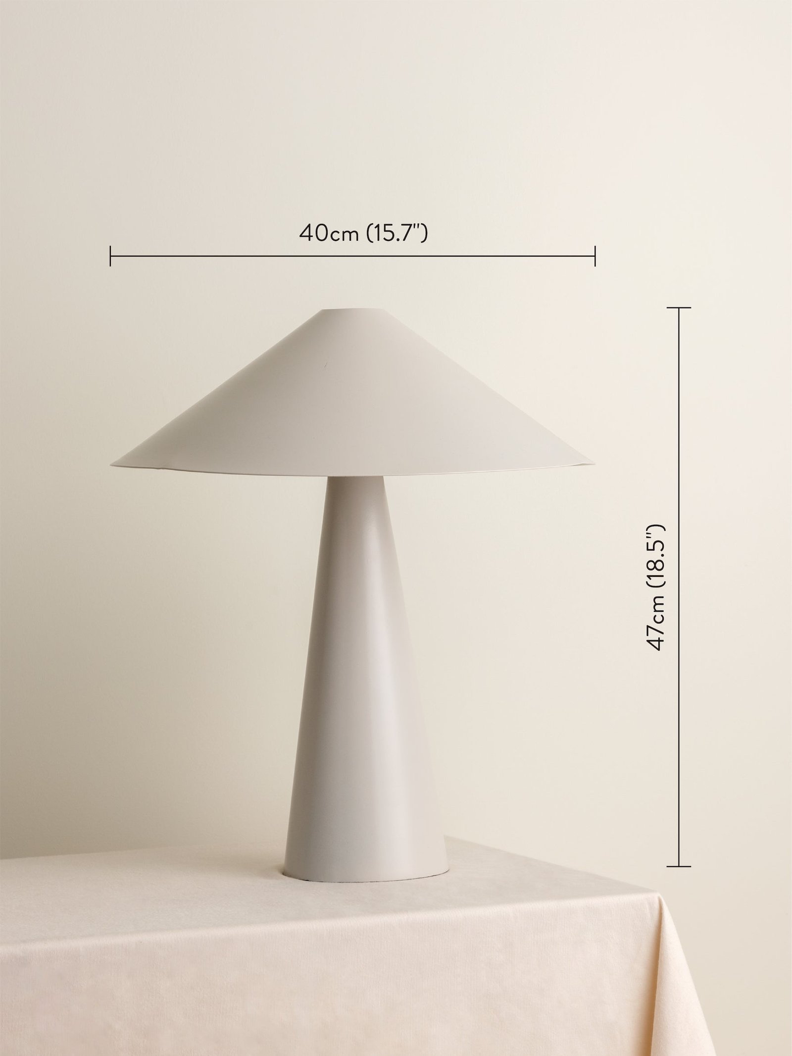Orta - 1 light warm white cone table lamp - Image 8
