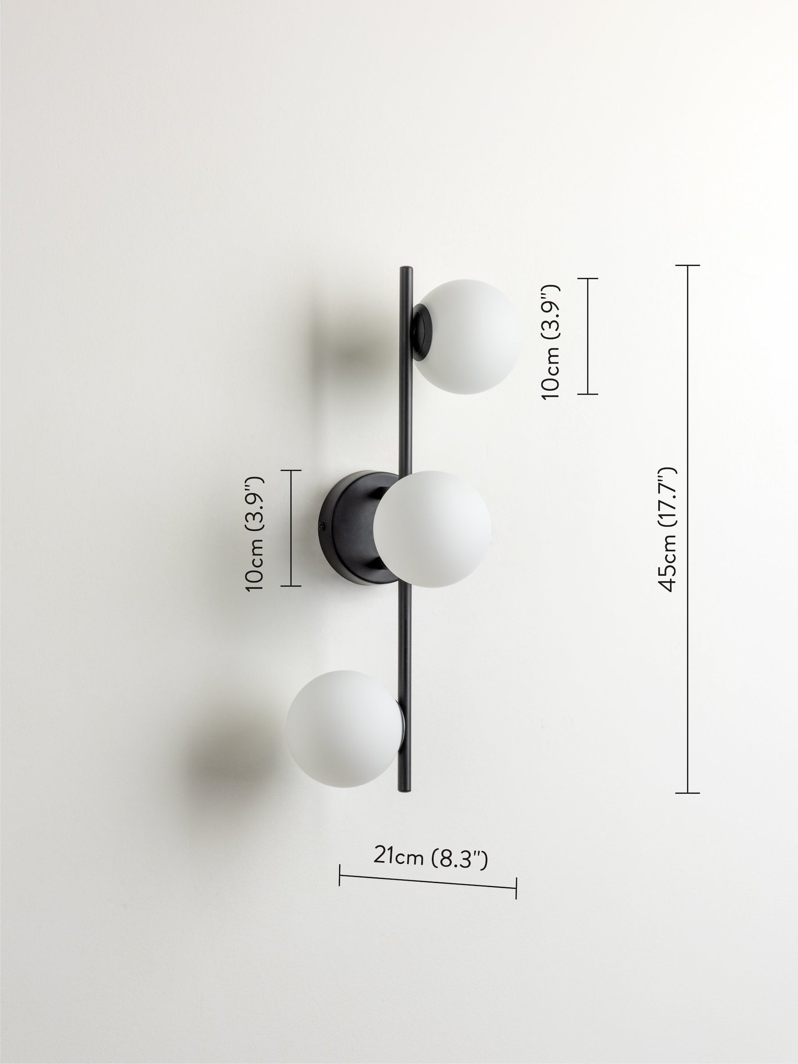 Coro - 3 light bronze and opal ceiling / wall - Image 5