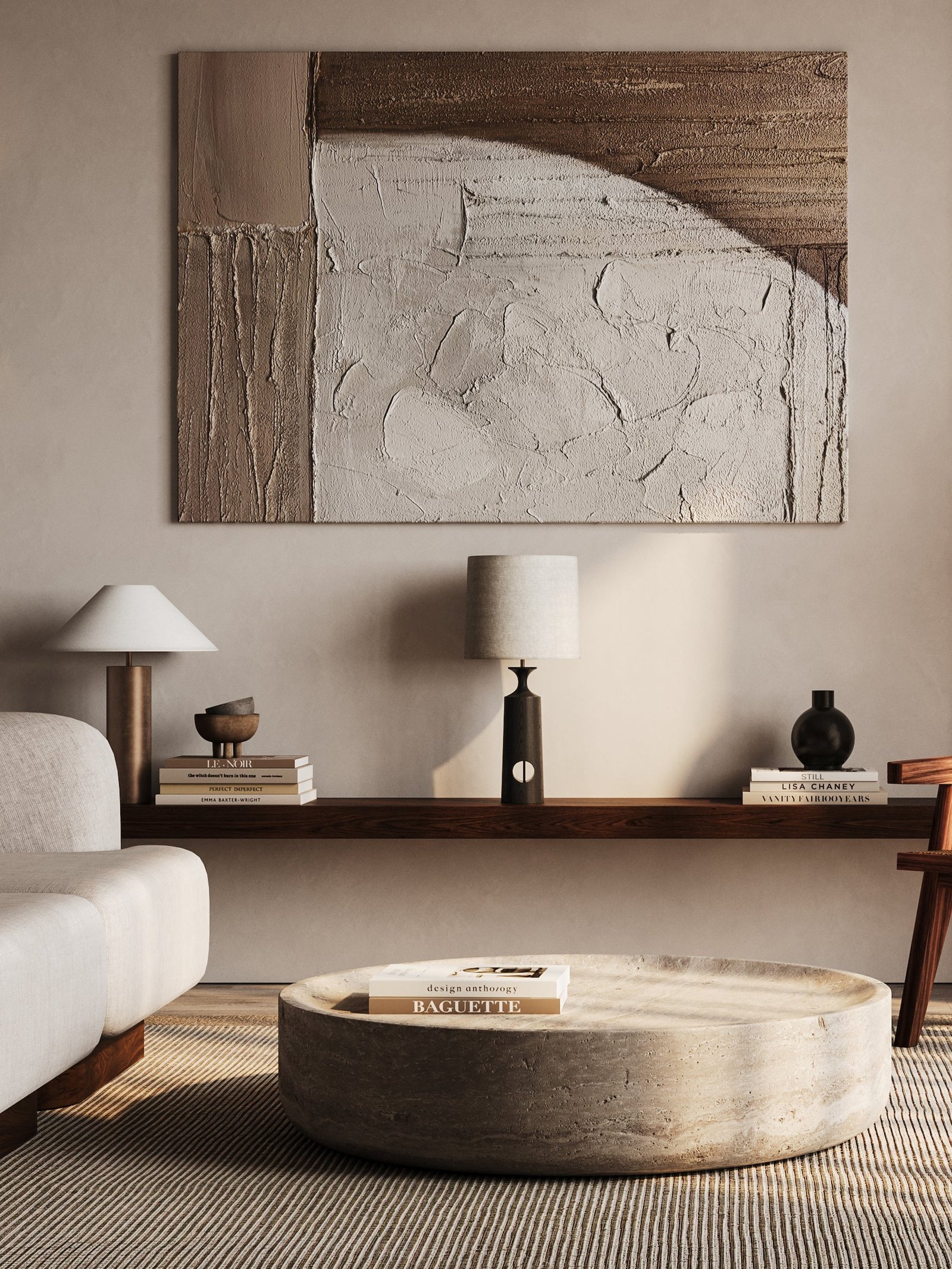 Bleeker - aged brass and linen table lamp - Image 7