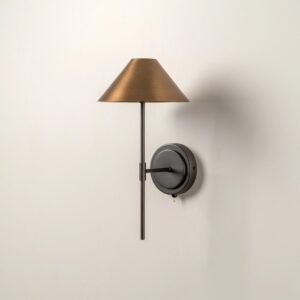 Orta - aged brass and bronze wall light