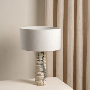 Renee - large Viola Calacatta marble table lamp