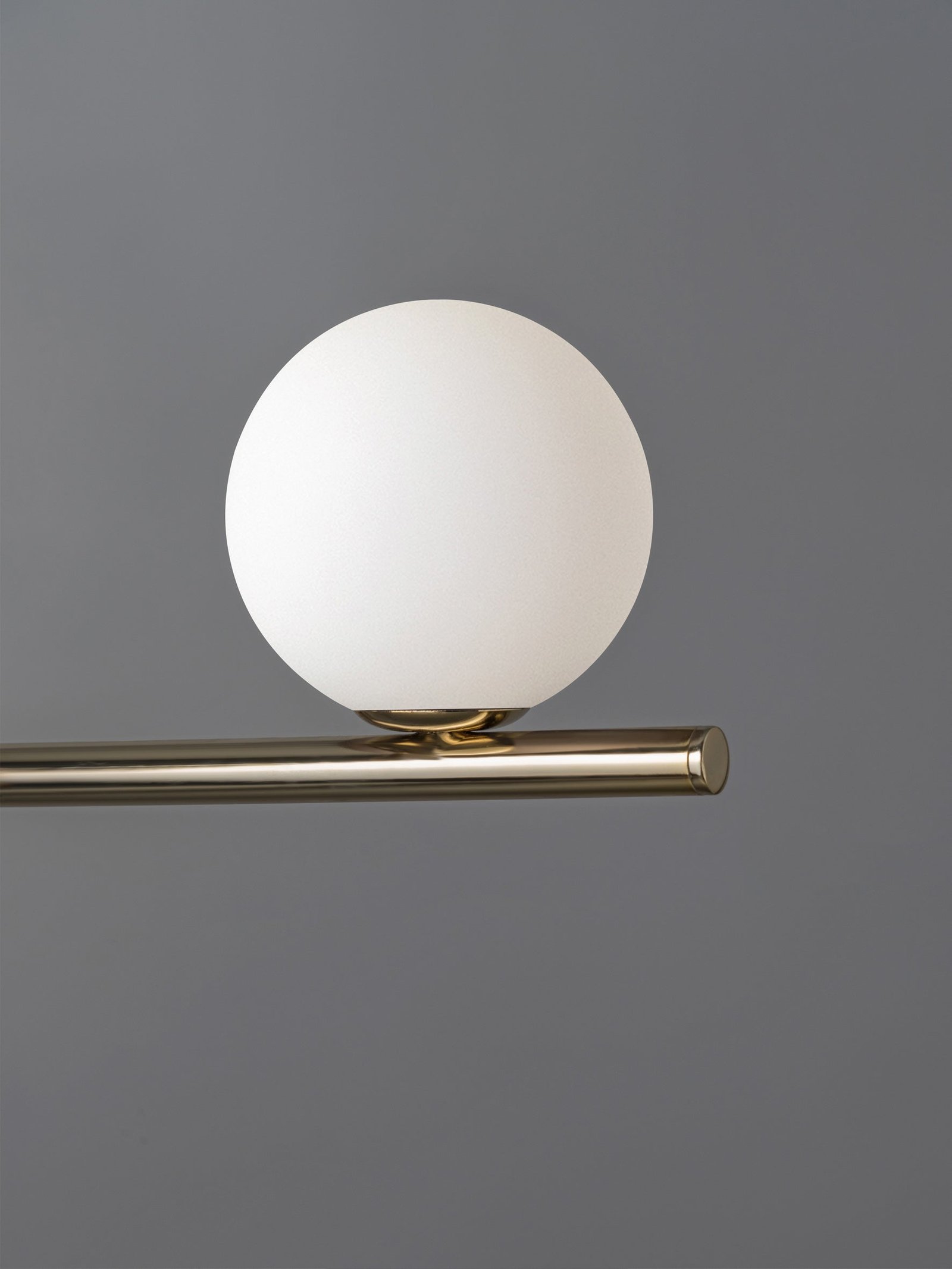 Perch - 4 light brass and opal pendant bar - Image 2